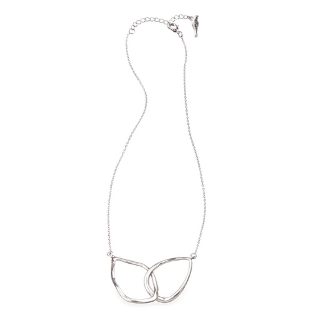 Interlocking teardrop necklace